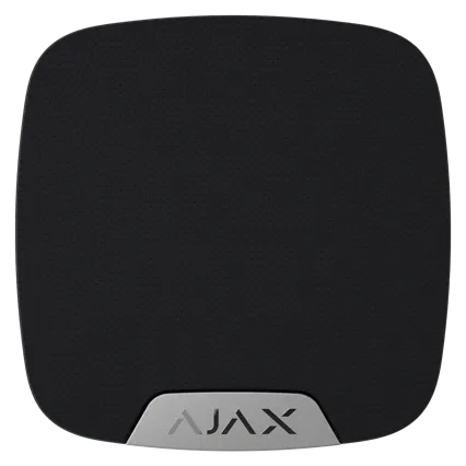 Ajax HomeSiren S (8PD) black Бездротова сирена з клемою для додаткового світлодіода