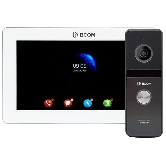 BCOM BD-770FHD/T White Kit Комплект відеодомофона