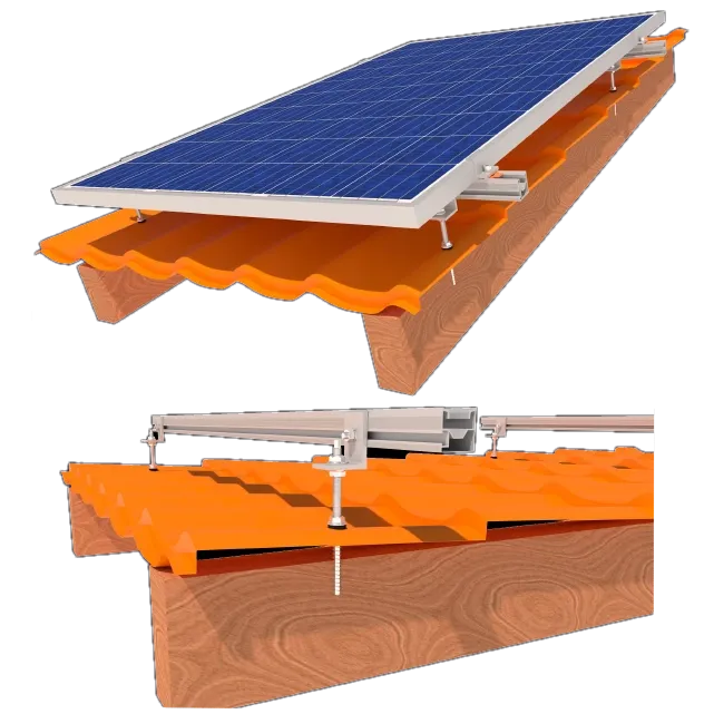 StringSetter SS-XL-M 06 комплект кріплення 6 сонячних панелей до 1145мм металочерепиця, шифер