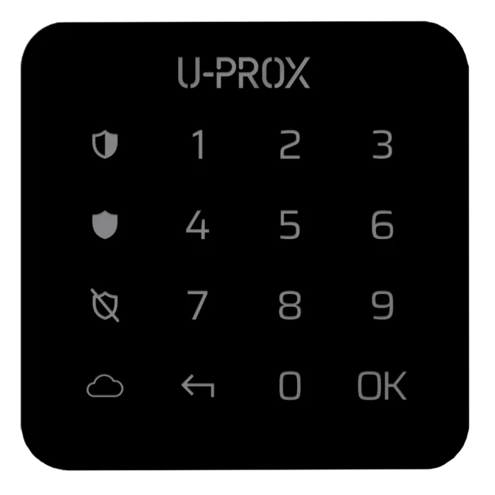 U-Prox Keypad G1 Black Бездротова сенсорна клавіатура для однієї групи