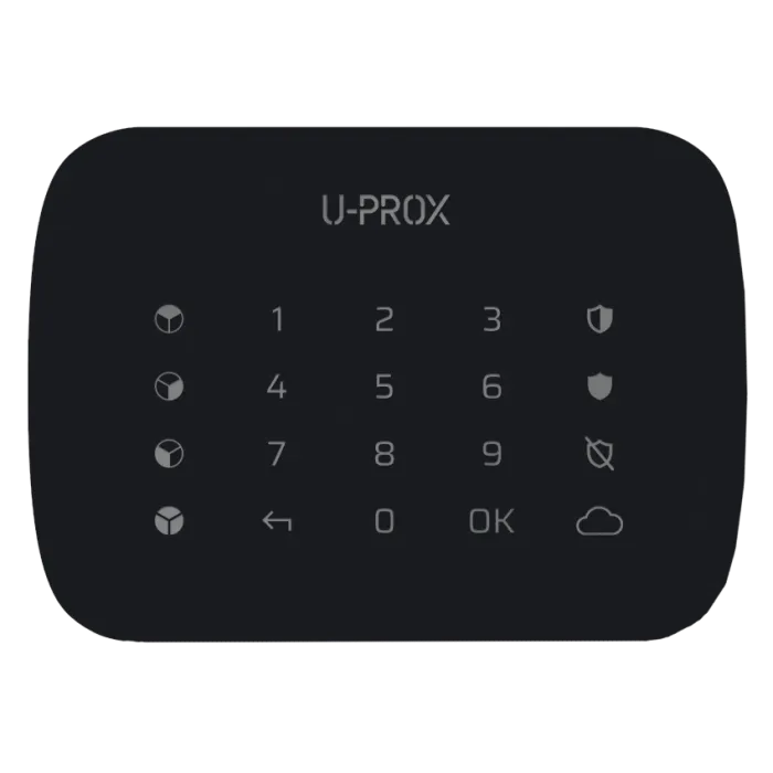 U-Prox Keypad G4 Black Бездротова сенсорна клавіатура для чотирьох груп