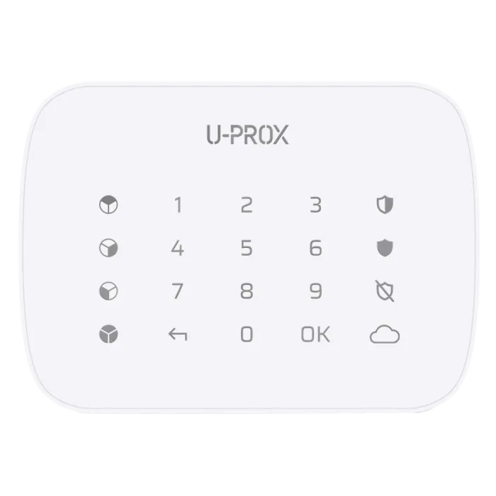 U-Prox Keypad G4 White Бездротова сенсорна клавіатура для чотирьох груп