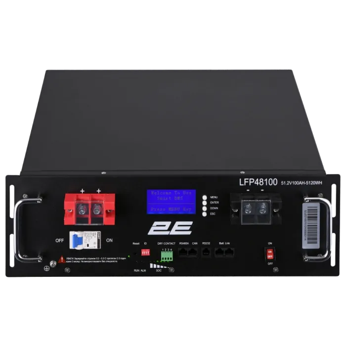 2E LFP48 100А•год 19" LCD 16S Літієва акумуляторна батарея