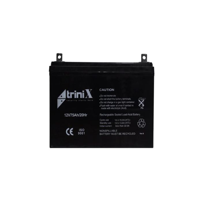 Акумуляторна батарея 12В 75Аг Trinix 12V75Ah/20Hr AGM свинцево-кислотна