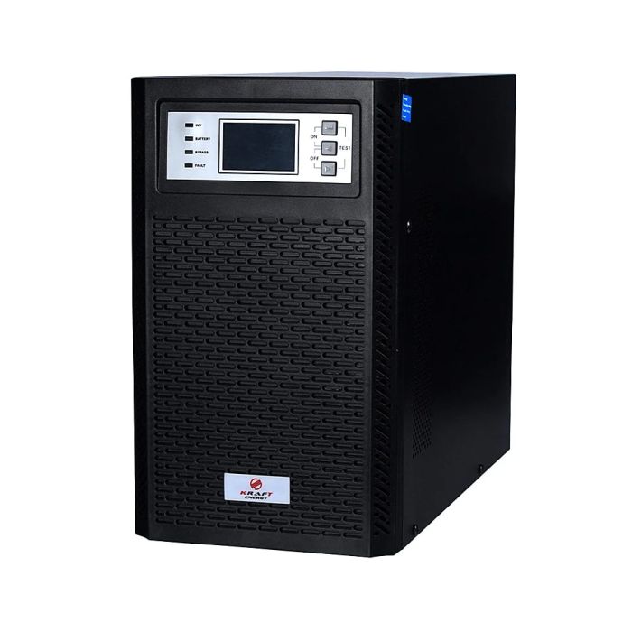 Джерело безперебійного живлення Kraft KRF-T6000VA/6KW(LCD)Ex Pro Online UPS під зовнішній акумулятор