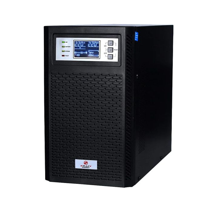 Джерело безперебійного живлення Kraft KRF-T10KVA/10KW(LCD)Ex Pro Online UPS під зовнішній акумулятор