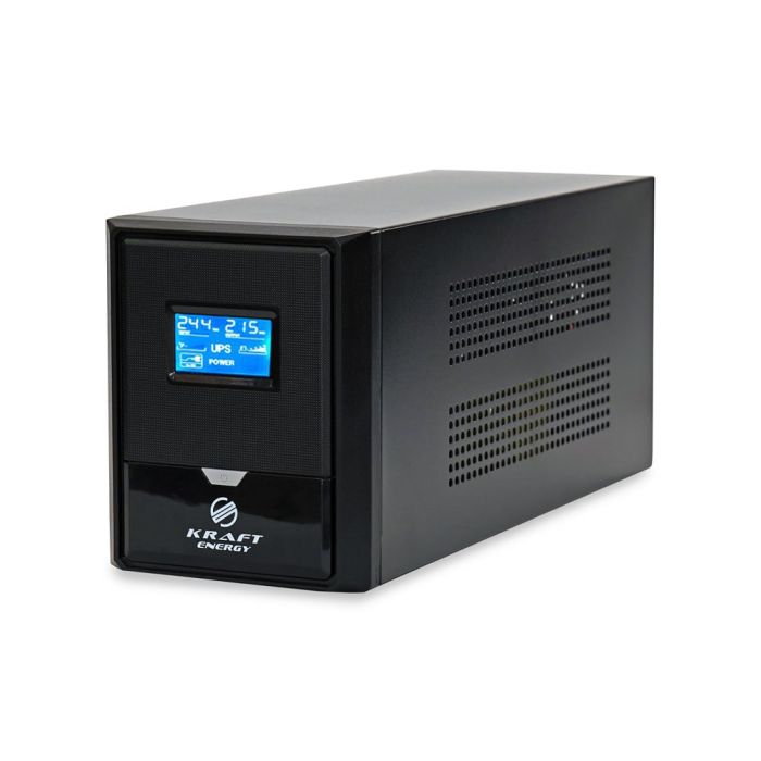 Джерело безперебійного живлення Kraft KRF-B1000VA/600W(LCD)24V UPS під зовнішній акумулятор