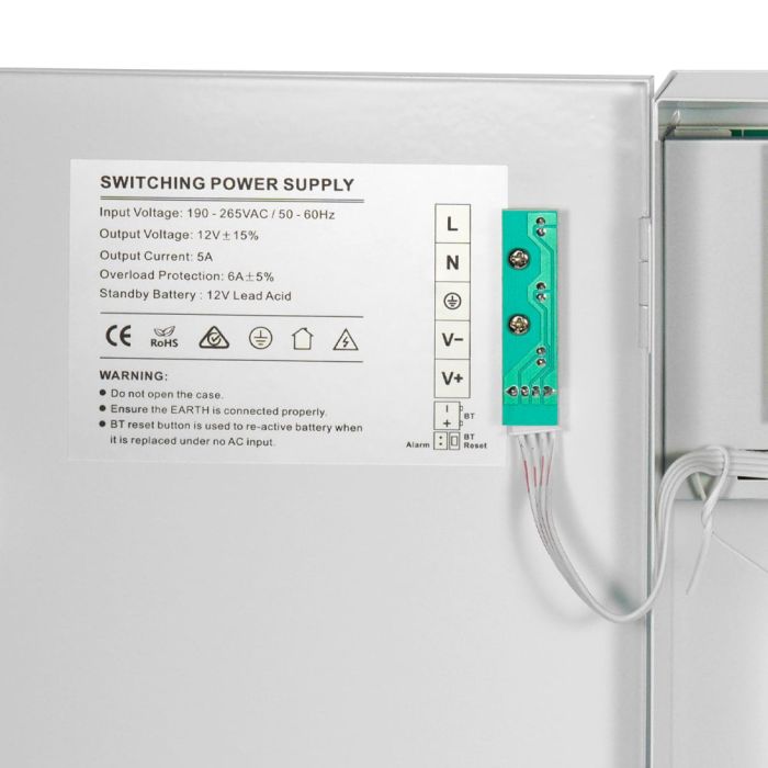 Джерело безперебійного живлення Kraft PSU-1205/8CH