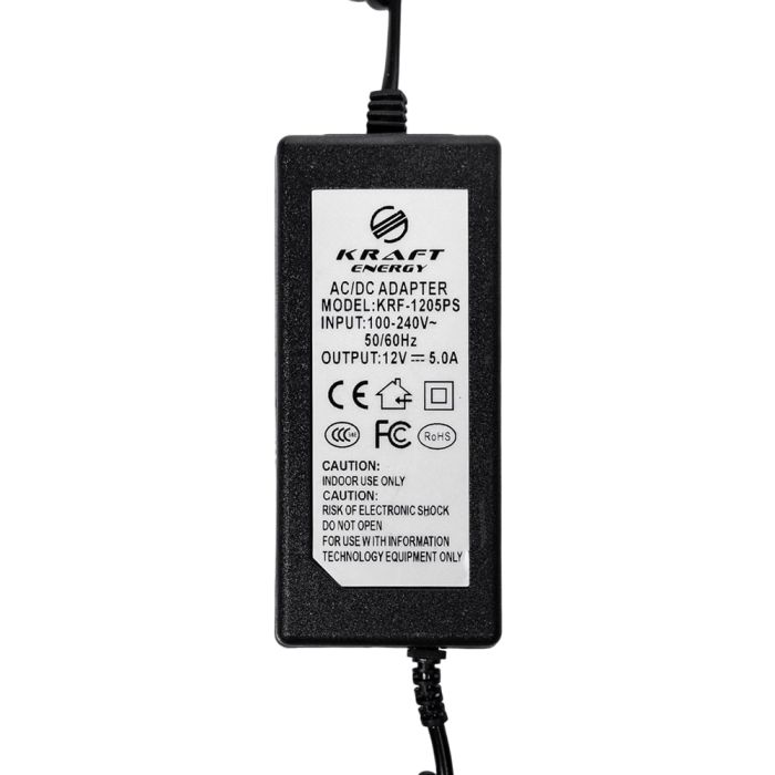 Блок живлення KRF-1205PS Kraft 12V/5A
