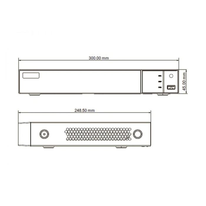 IP-відеореєстратор 8-канальний 8Mp TVT TD-308B1 для тепловізійних камер