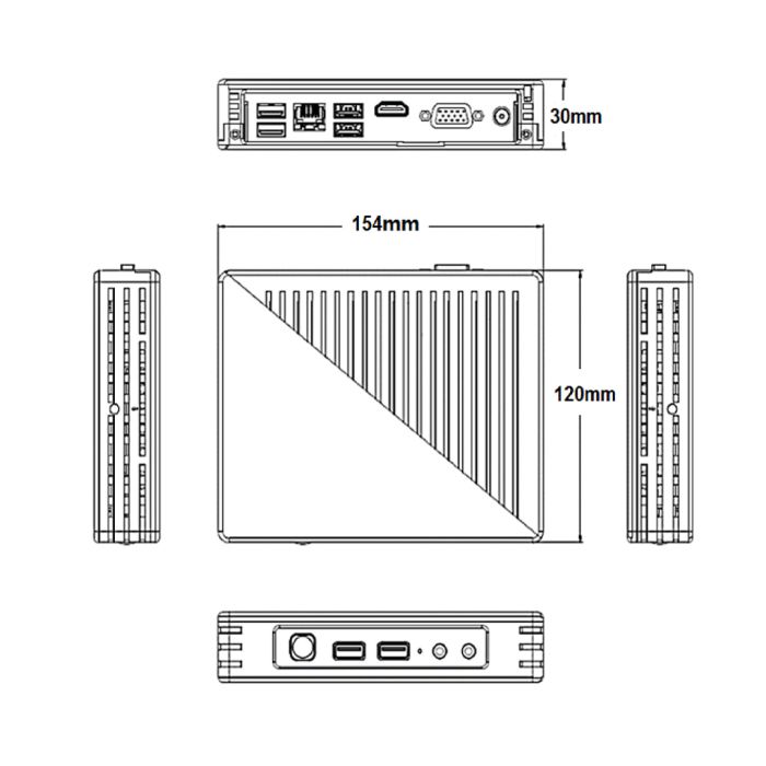 Міні-сервер керування TVT TD-A300-MTC-E для системи відеоспостереження