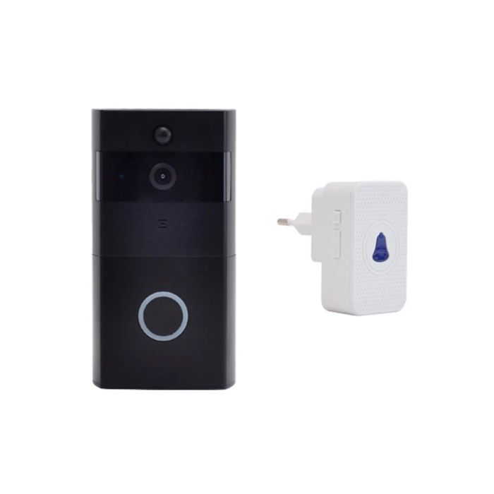 Дверний WiFi дзвінок 2Mp Light Vision VLC-01IVP Black з ІЧ-датчиком руху