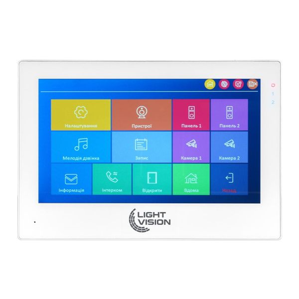 Відеодомофон 7" WiFi Tuya Light Vision SINGAPORE FHD White
