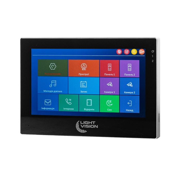 Відеодомофон 7" WiFi Tuya Light Vision SINGAPORE FHD Black