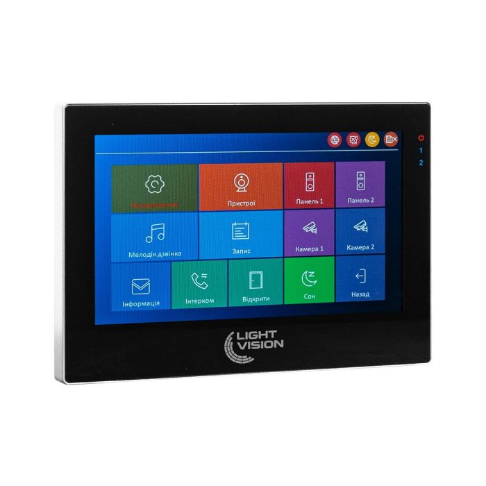 Відеодомофон 7" WiFi Tuya Light Vision SINGAPORE FHD Black