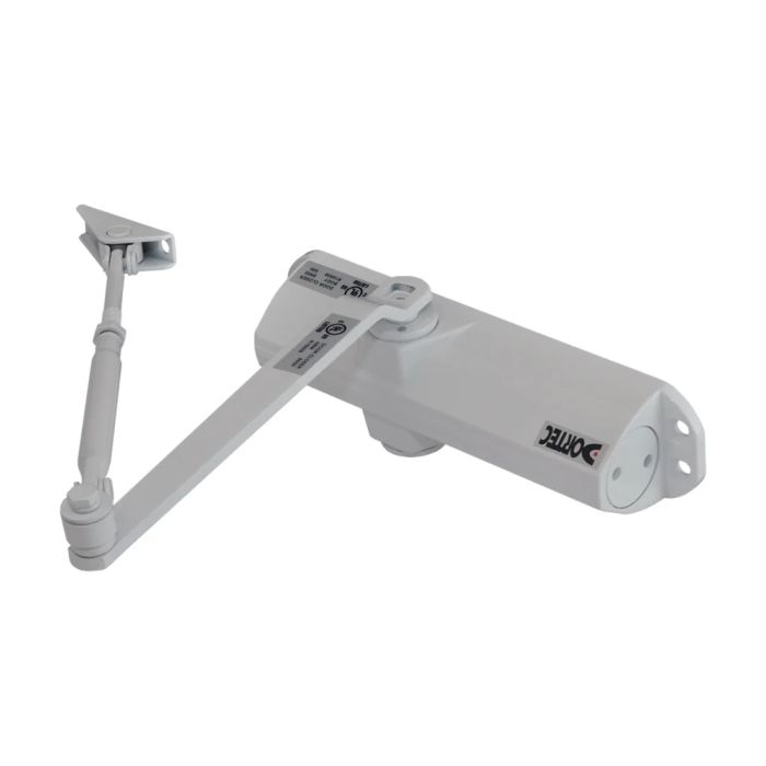 Дверний доводчик Dortec DT-83H White з фіксацією дверей у відчиненому положенні