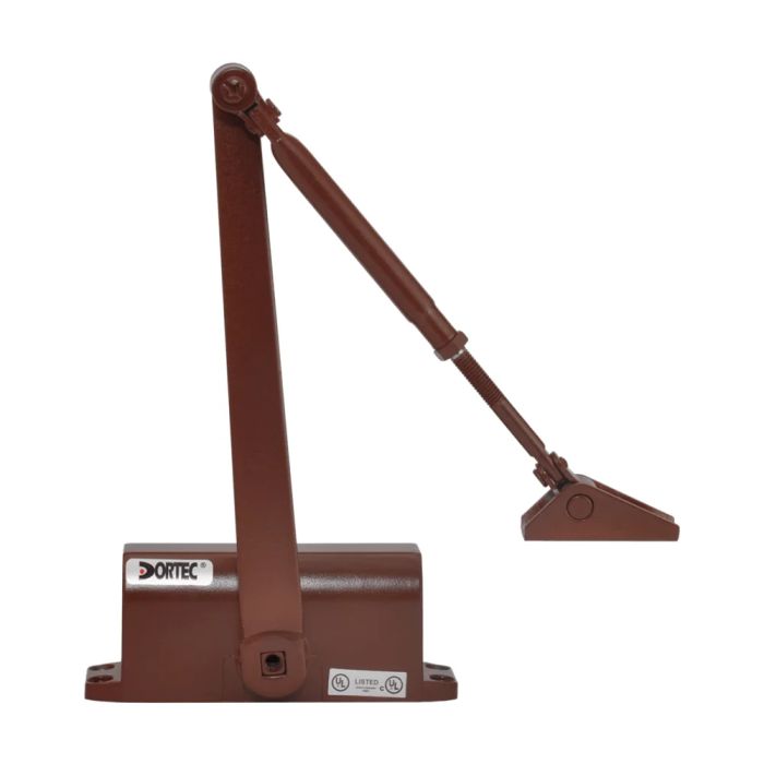 Дверний доводчик Dortec DT-62H Brown з фіксацією дверей у відчиненому положенні