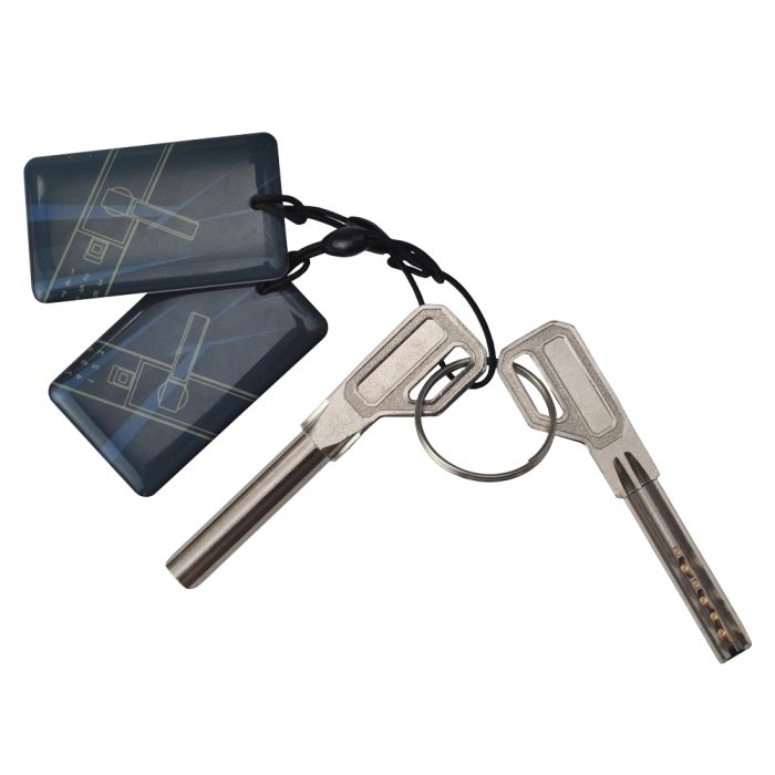 Замок біометричний автономний Trinix TRL-5104BTF Black Left з Bluetooth, зчитувачем відбитків пальців і карт Mifare