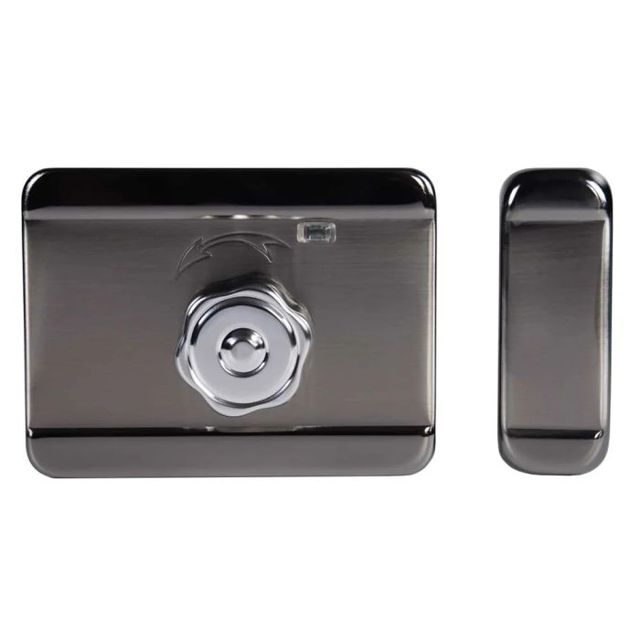 Замок біометричний автономний Trinix TRL-5201BTFW Black Right з Bluetooth, зчитувачем відбитків пальців і карт Mifare