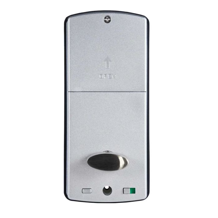 Замок біометричний автономний Trinix TRL-5203BTF Silver Right з Bluetooth, зчитувачем відбитків пальців і карт Mifare