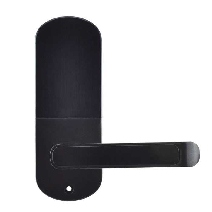 Замок біометричний автономний Trinix TRL-5107BTF Black Left з Bluetooth, зчитувачем відбитків пальців і карт Mifare