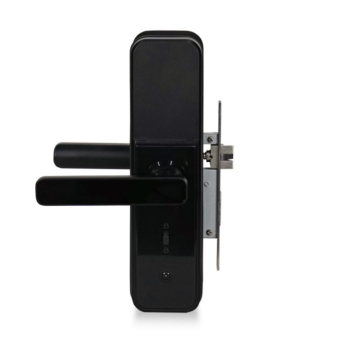 Замок біометричний автономний Trinix TRL-5303BTF Black з Bluetooth, зчитувачем відбитків пальців і карт Mifare