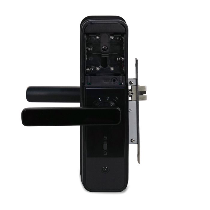 Замок біометричний автономний Trinix TRL-5303BTF Black з Bluetooth, зчитувачем відбитків пальців і карт Mifare