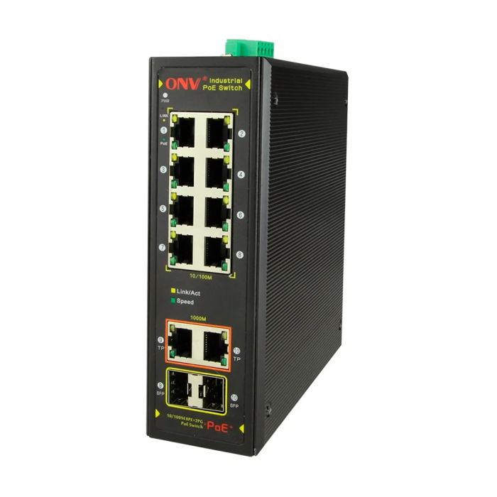 PoE-комутатор 10-портовий ONV-IPS7108PF Combo ports