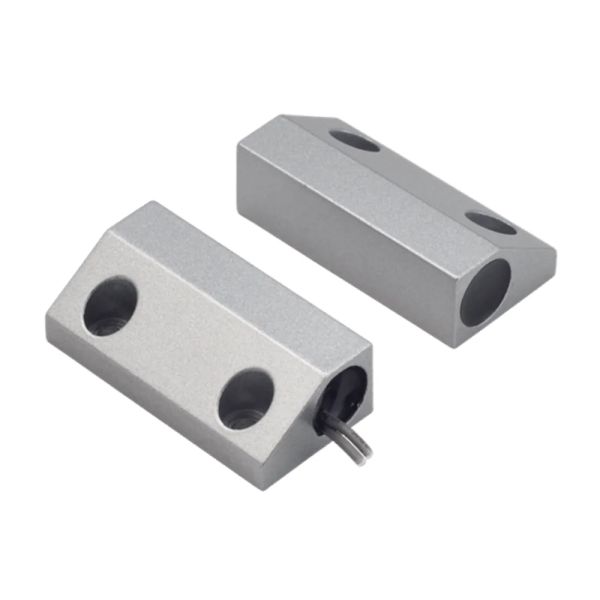 Датчик відчинення магнітоконтактний накладний Trinix СМК 1-2МN Silver на металеві поверхні