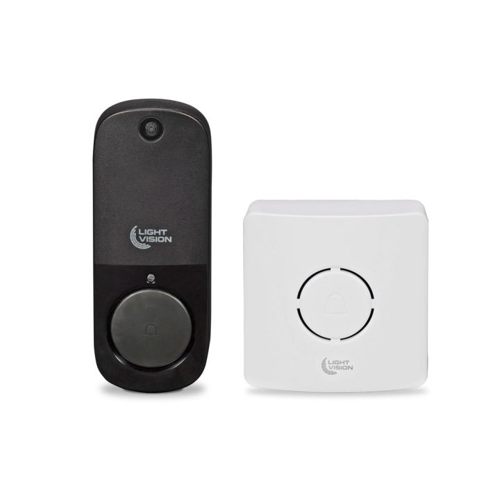 Дверний WiFi дзвінок Light Vision VLC-DR10T(Tuya) White з ІЧ-датчиком руху