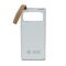 Повербанк 20000mAh Power Bank Kraft TPB-2320 White 22.5W QC3.0 LED-ліхтар