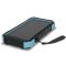 Повербанк з сонячною панеллю 20000mAh Power Bank Kraft TPB-1820SLP Blue бездротова зарядка 18W QC2.0 LED-ліхтар