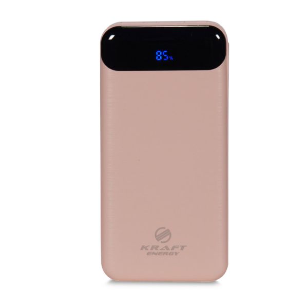 Повербанк 20000mAh Power Bank Kraft TPB-2020 Pink 22.5W QC3.0