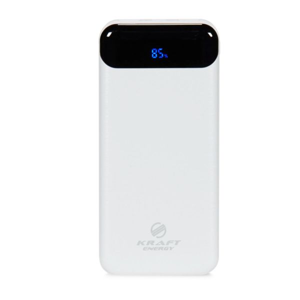 Повербанк 20000mAh Power Bank Kraft TPB-2020 White 22.5W QC3.0