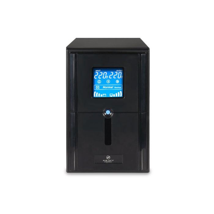Джерело безперебійного живлення Kraft KRF-PSW1500VA/1200W(LCD)24V UPS під зовнішній акумулятор