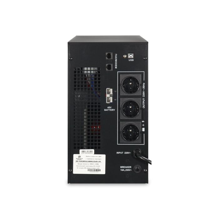 Джерело безперебійного живлення Kraft KRF-PSW3000VA/2400W(LCD)48V UPS під зовнішній акумулятор
