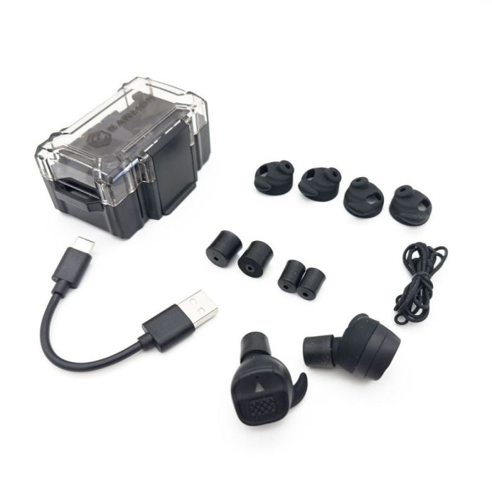 Активні захисні навушники (беруші) Earmor M20 Tactical Earbuds Foliage Green