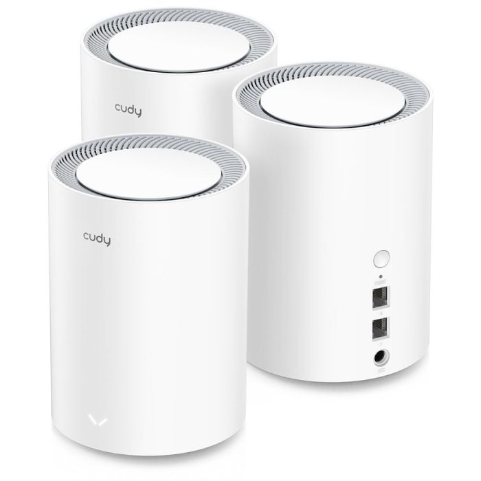 Маршрутизатор WiFi Mesh-система WiFi 6 Cudy M1800 (3-Pack) 3 штуки дводіапазонні гігабітні AX1800