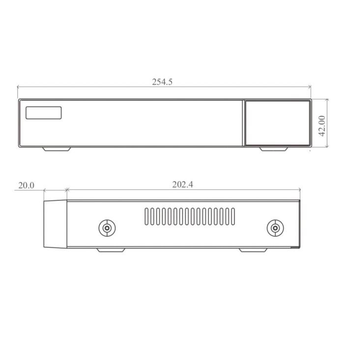IP-відеореєстратор 4-канальний 8Mp TVT TD-3004H1-4P-B1-B з 4 портами PoE