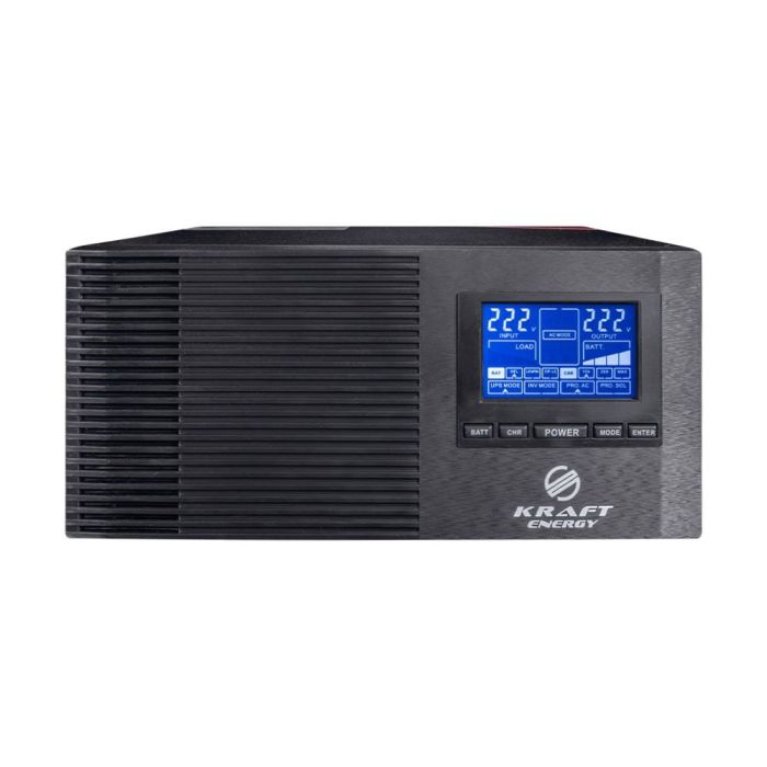 Інвертор Kraft KRF-AVR800VA/640W-12V з правильною синусоїдою під зовнішній акумулятор