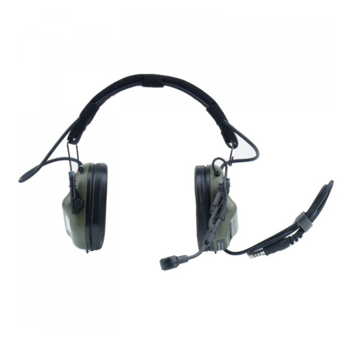 Активні захисні навушники Earmor M32 MARK3 (FG) Olive з гарнітурою