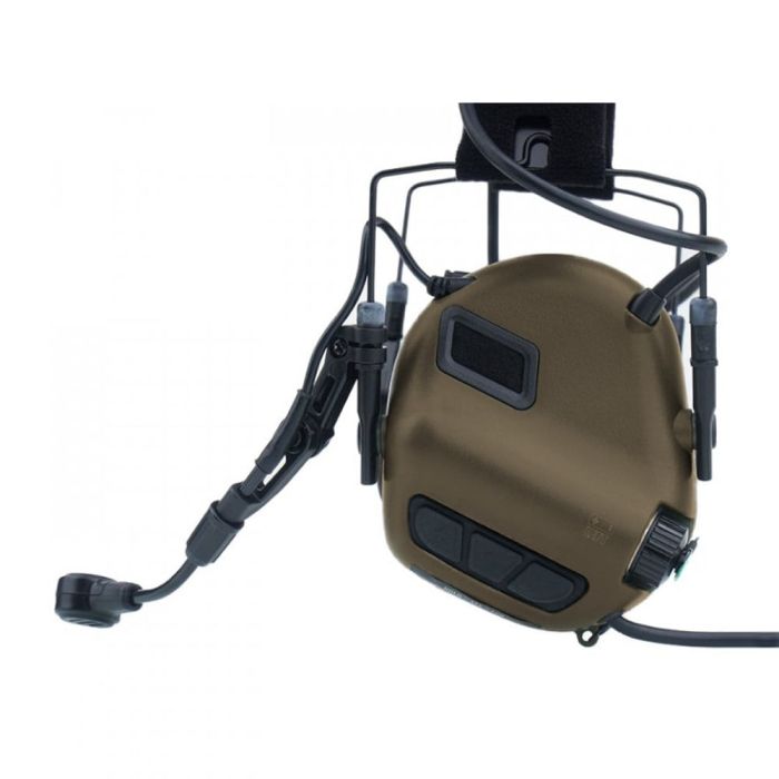 Активні захисні навушники Earmor M32 MARK3 (CB) Coyote Brown з гарнітурою