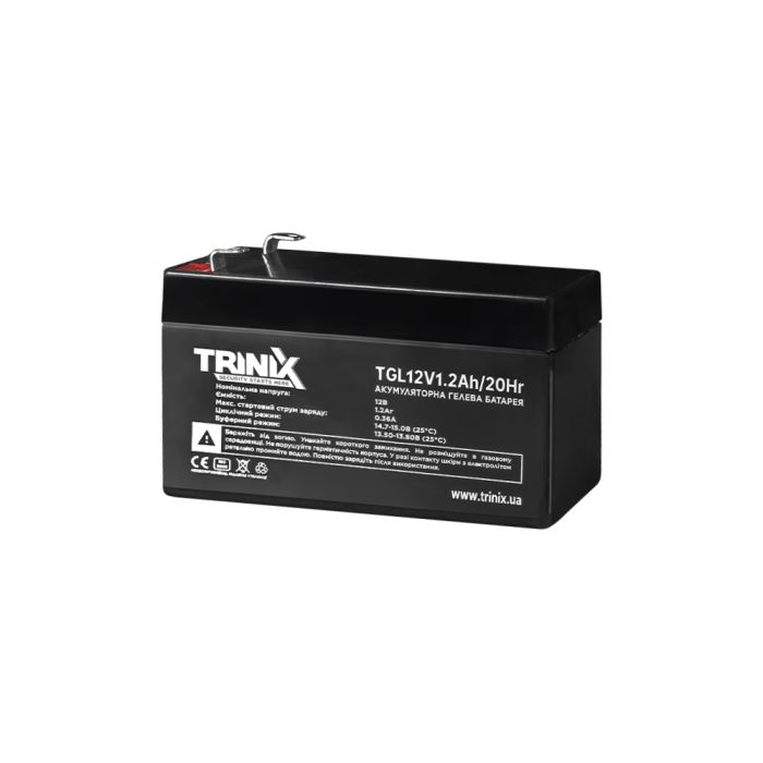 Акумуляторна батарея гелева 12В 1.2Аг Trinix TGL12V1.2Ah/20Hr GEL