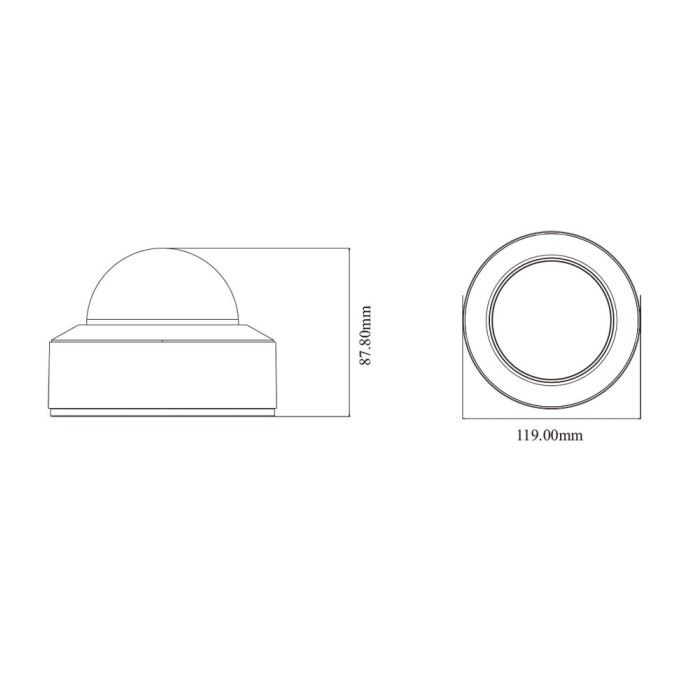 IP-відеокамера 5Mp TVT TD-9551E3B-A (D/PE/AR2) f=2.8mm з мікрофоном
