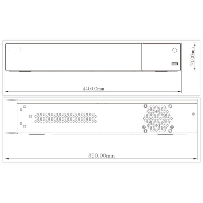 IP-відеореєстратор 16-канальний 12Mp TVT TD-3316H4-16P-A2 з 16 портами PoE