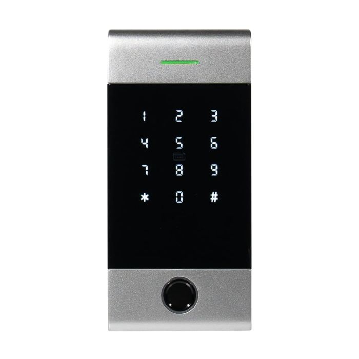 Клавіатура з Bluetooth, з контролером, зчитувачем відбитків пальців та карт Mifare Trinix TRK-1206BTFW Silver