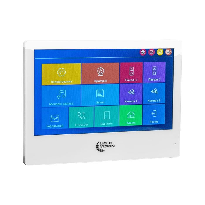 Відеодомофон 10" WiFi Tuya Light Vision SINGAPORE (AI) FHD White