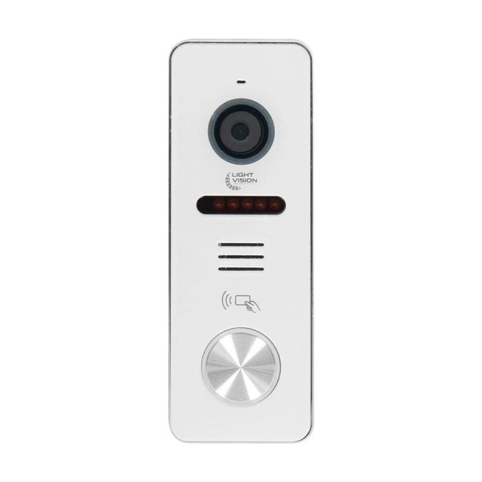 Комплект відеодомофона Light Vision: відеодомофон 7" AMSTERDAM FHD Black та відеопанель 2Mp White