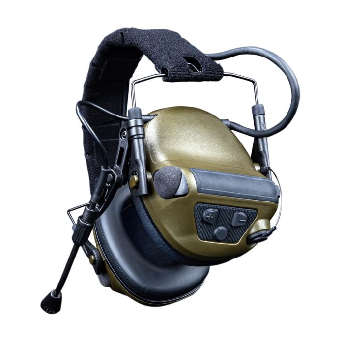 Активні захисні навушники Earmor M33 (FG) Olive з Bluetooth та гарнітурою