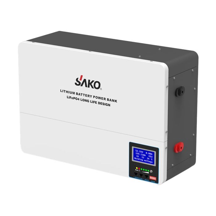 Акумуляторна батарея літій-залізо-фосфатна 100Аг 51.2В 5120Втг Sako SK-51.2V100Ah Li-Wall series LiFePo4 настінний монтаж